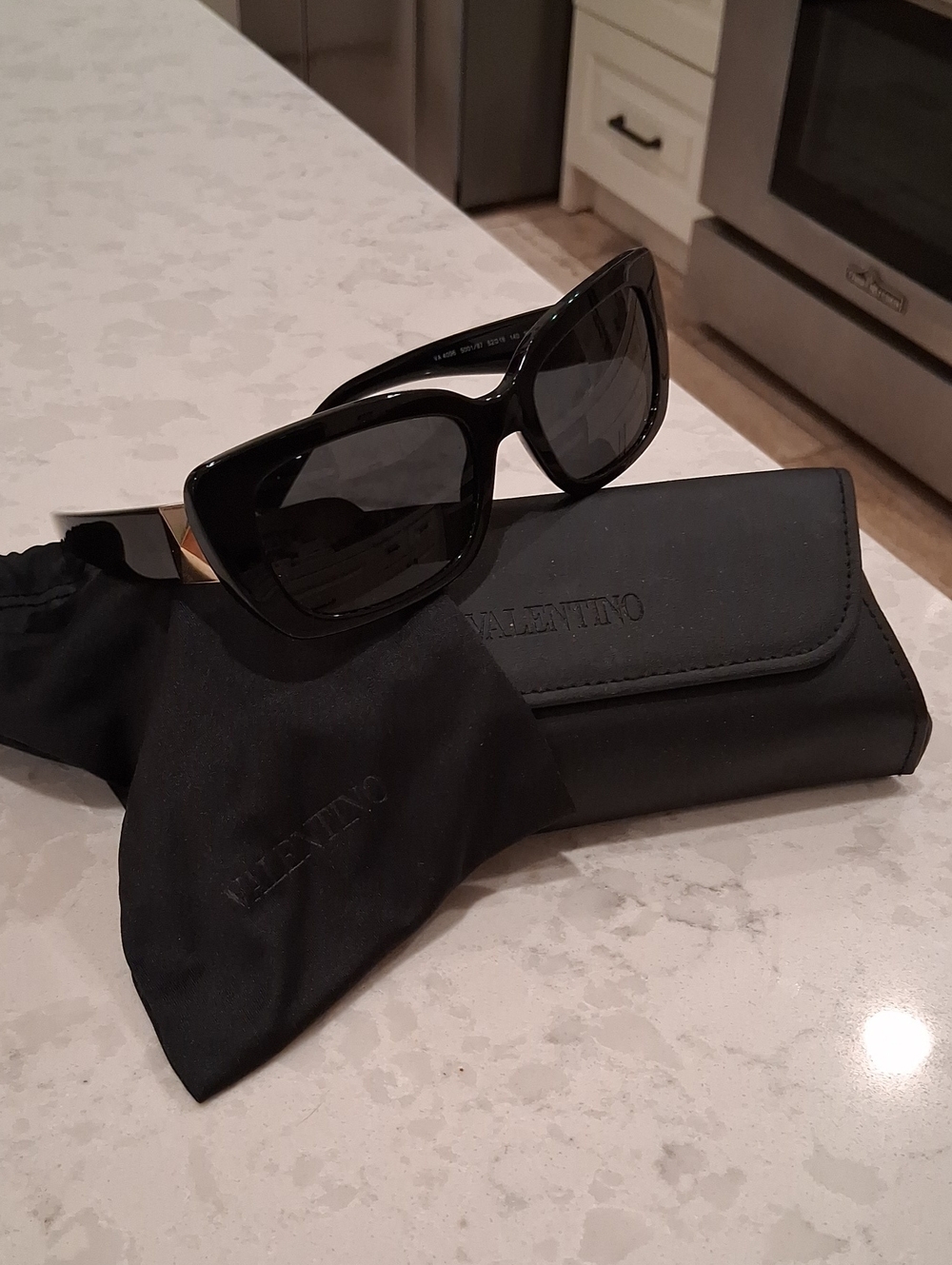 Valentino Sunglasses, Cover And Case